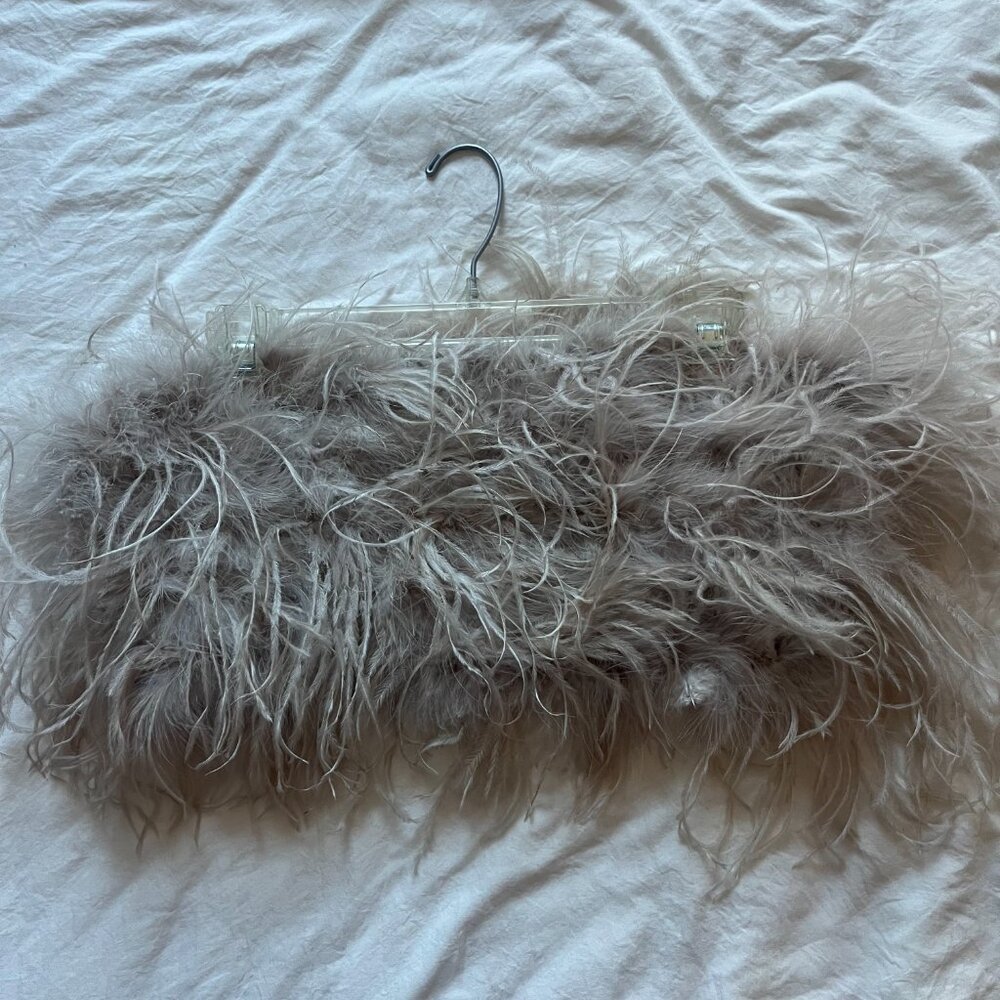 Lamarque Feather Tube Top